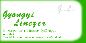 gyongyi linczer business card